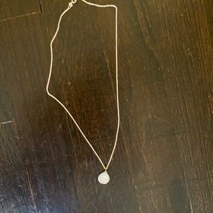 New sterling silver Helen Ficalora necklace with “love” pendant.